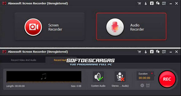 Características de Aiseesoft Screen Recorder