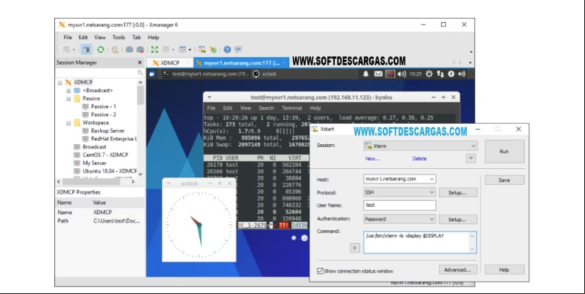 Características Xmanager Enterprise 6 Build 0143