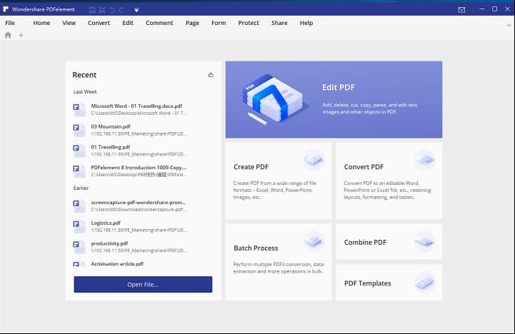 Caracteristicas de Wondershare PDFelement Pro 8